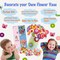 Flower Craft Kit for Kids - Make Your Own Flower Bouquet with Buttons and Felt Flowers, Vase Art Toy & Craft Project for Children, DIY Activity Gift for Boys & Girls Age 4 5 6 7 8 9 Year Old